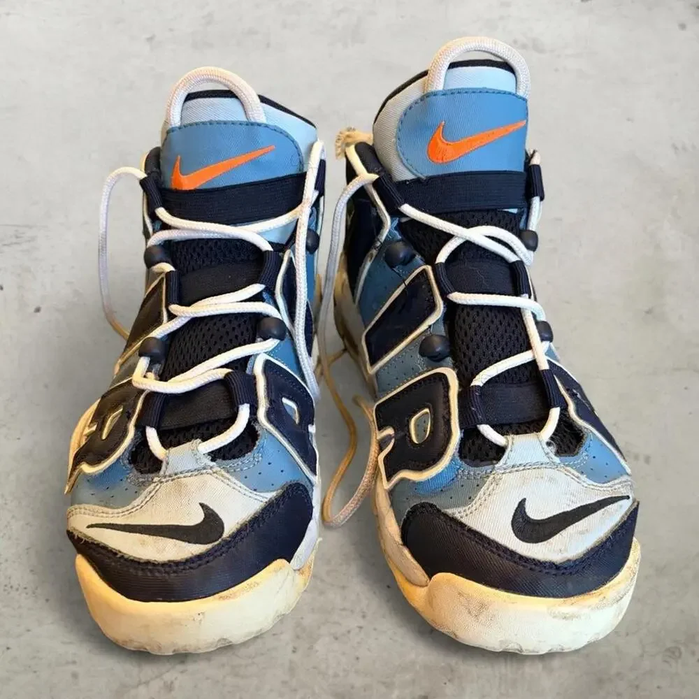 Nike Air More Uptempo Denim Blue Shoes Youth 6.5Y 415082-404